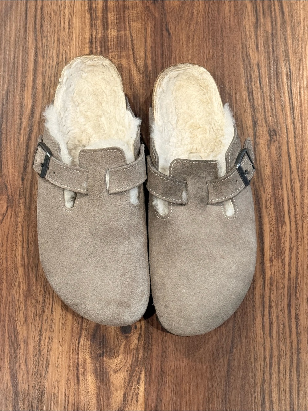 Birkenstock Boston Shearling  Gray Sz EU 40 M-7.5/W-9 - Picture 2 of 8